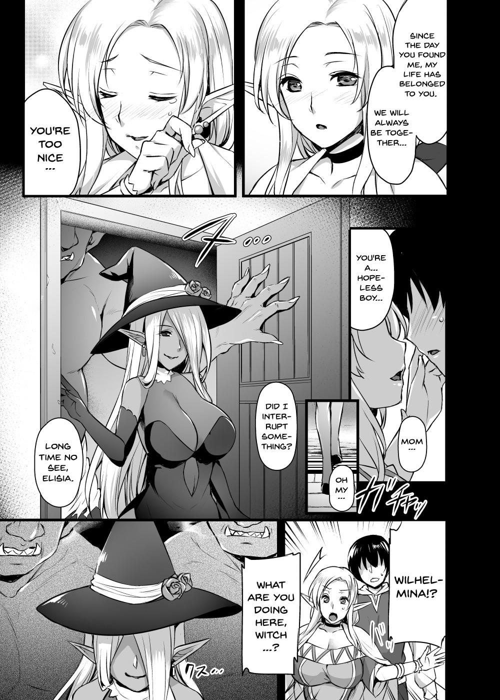 Hentai Manga Comic-Elf's Mom ~She Gets Raped By Orcs In From Of Her Son~-Read-6